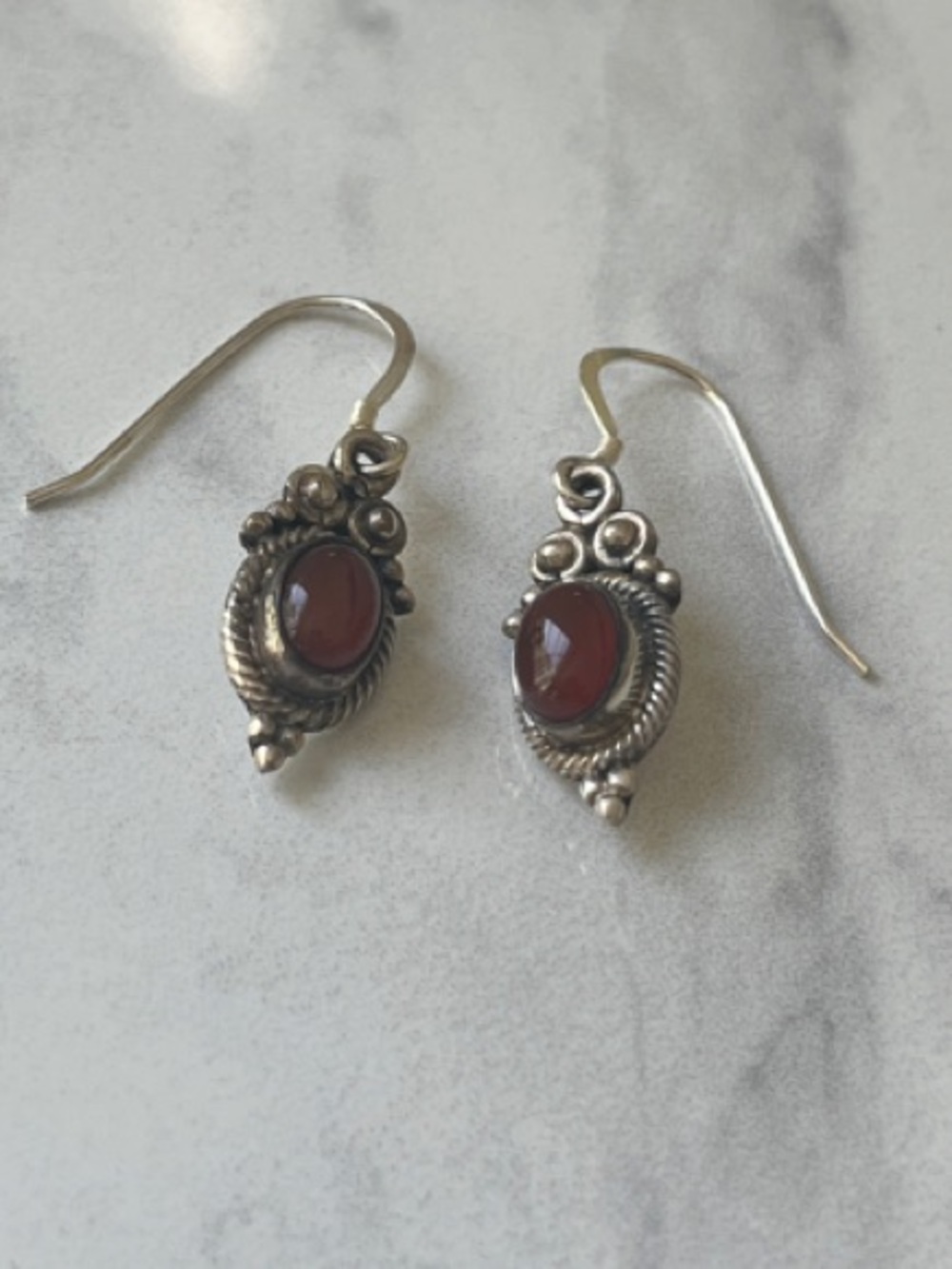 Sterling Silver with Carnelian gemstone